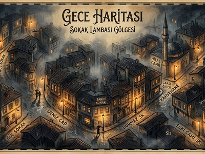 SokakLambasıGölgesi gece haritası oyun modu ekran görüntüsü